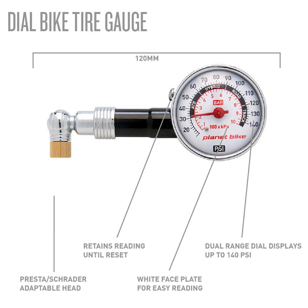 Bike Pressure Gauge Biketek Pittsburgh