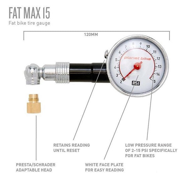 Planet Bike Pressure Gauge