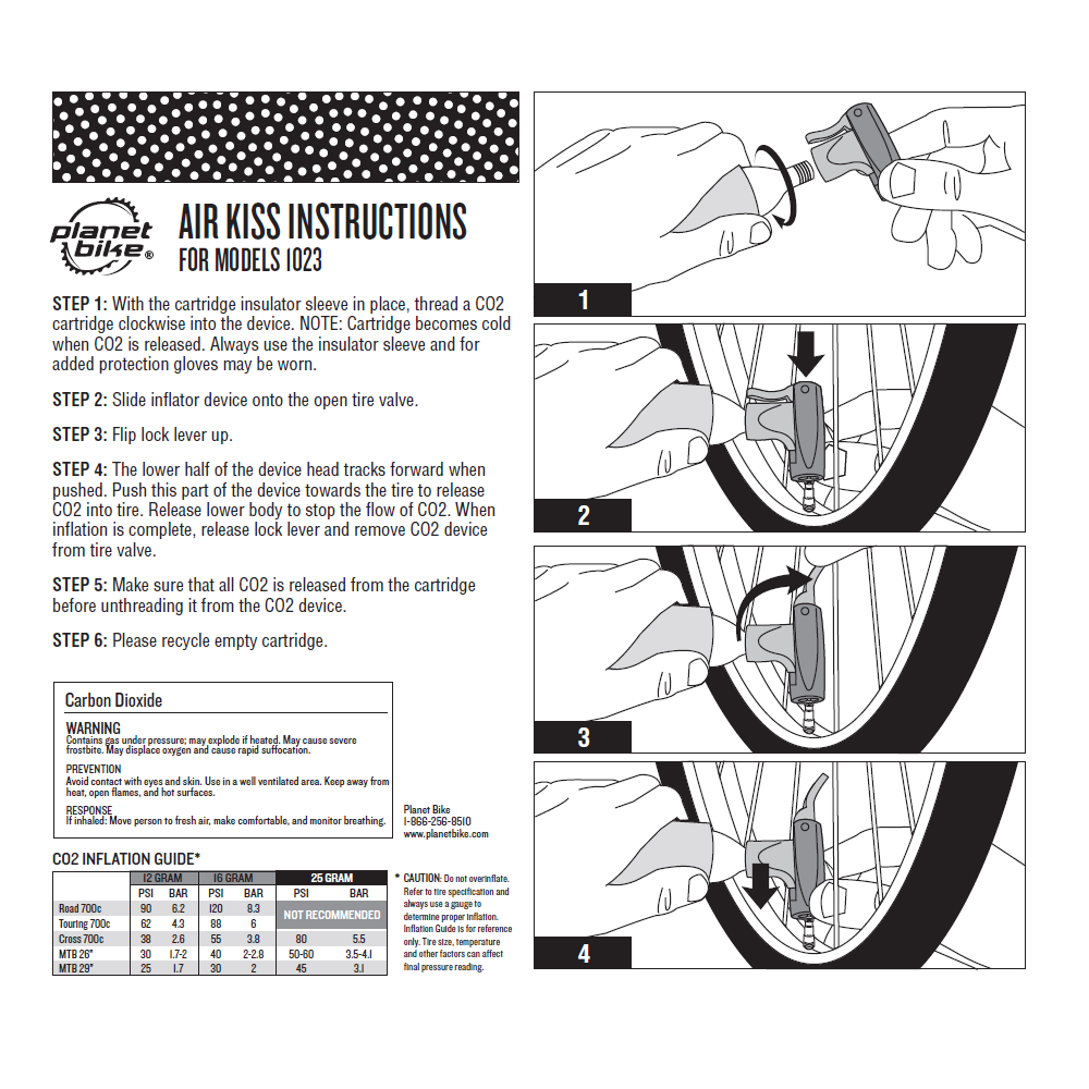 Bike Air Kiss CO2 Biketek Pittsburgh